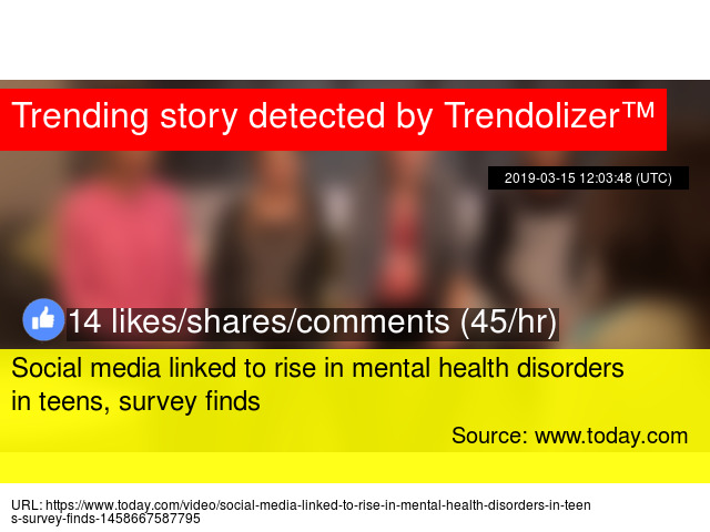 Mental Health Disorders And Teen >> Social Media Linked To Rise In Mental Health Disorders In Teens Mental Health Disorders And Teen >> Social Media Linked To Rise In Mental Health Disorders In Teens